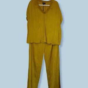 Women's Mustard Green Jumpsuit